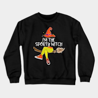 Im He Sporty Witch  Halloween Matching Group Costume Crewneck Sweatshirt